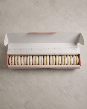 Macarons agridulces de queso azul